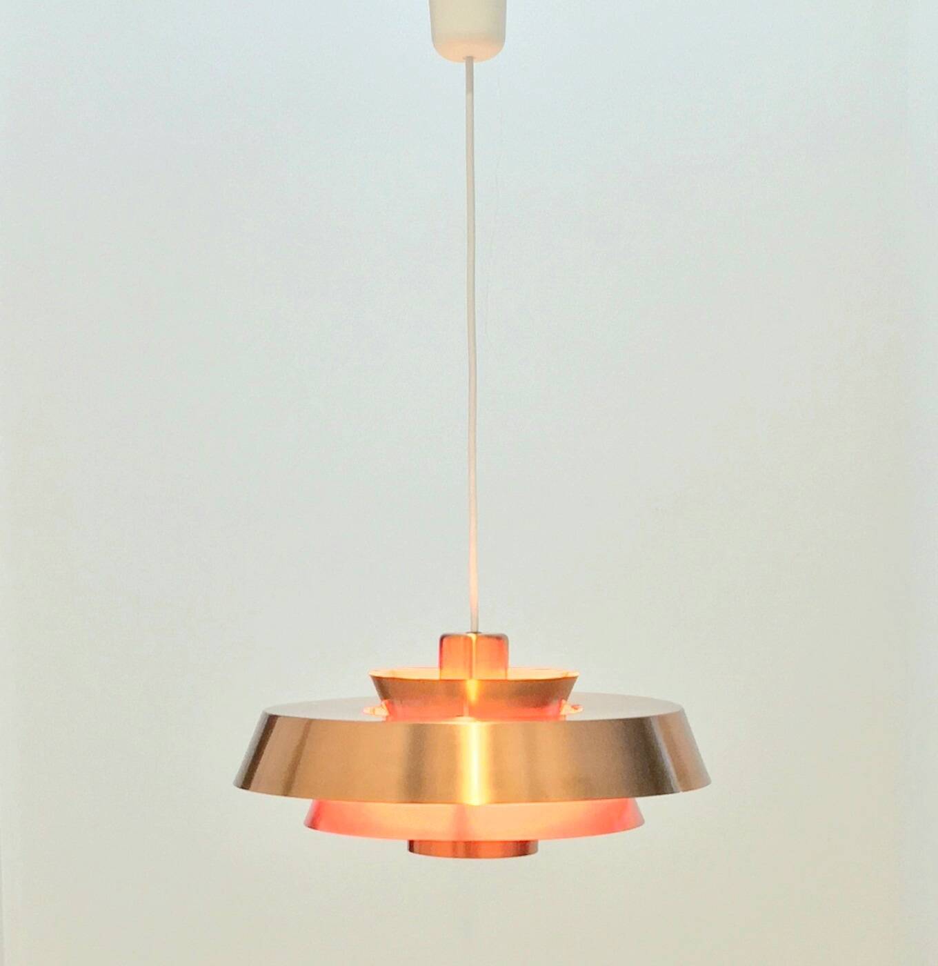 Mid Century Brass Ceiling Light - Jo Hammerborg for Fog & Mørup, Denmark