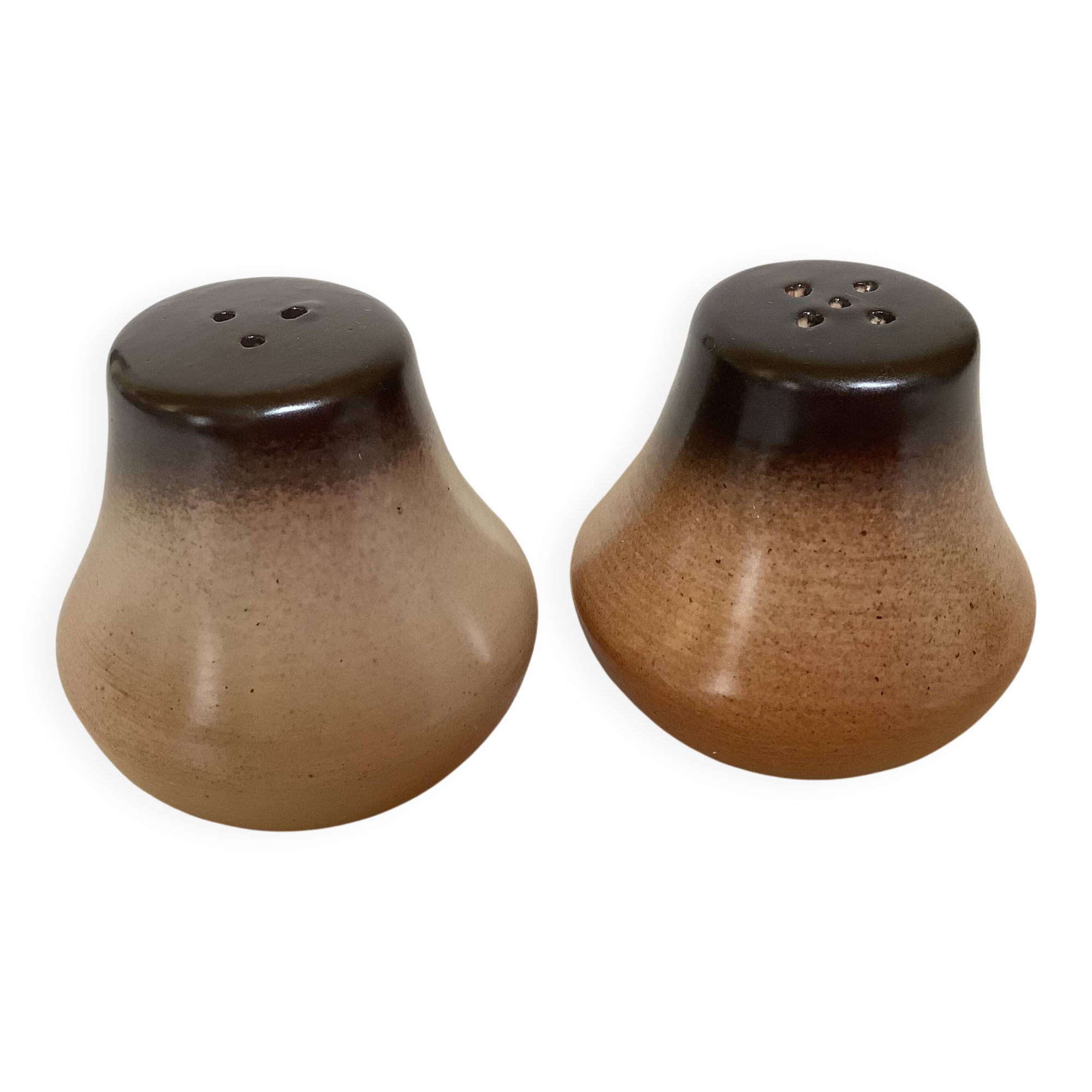 Sel et poivre céramique marron beige