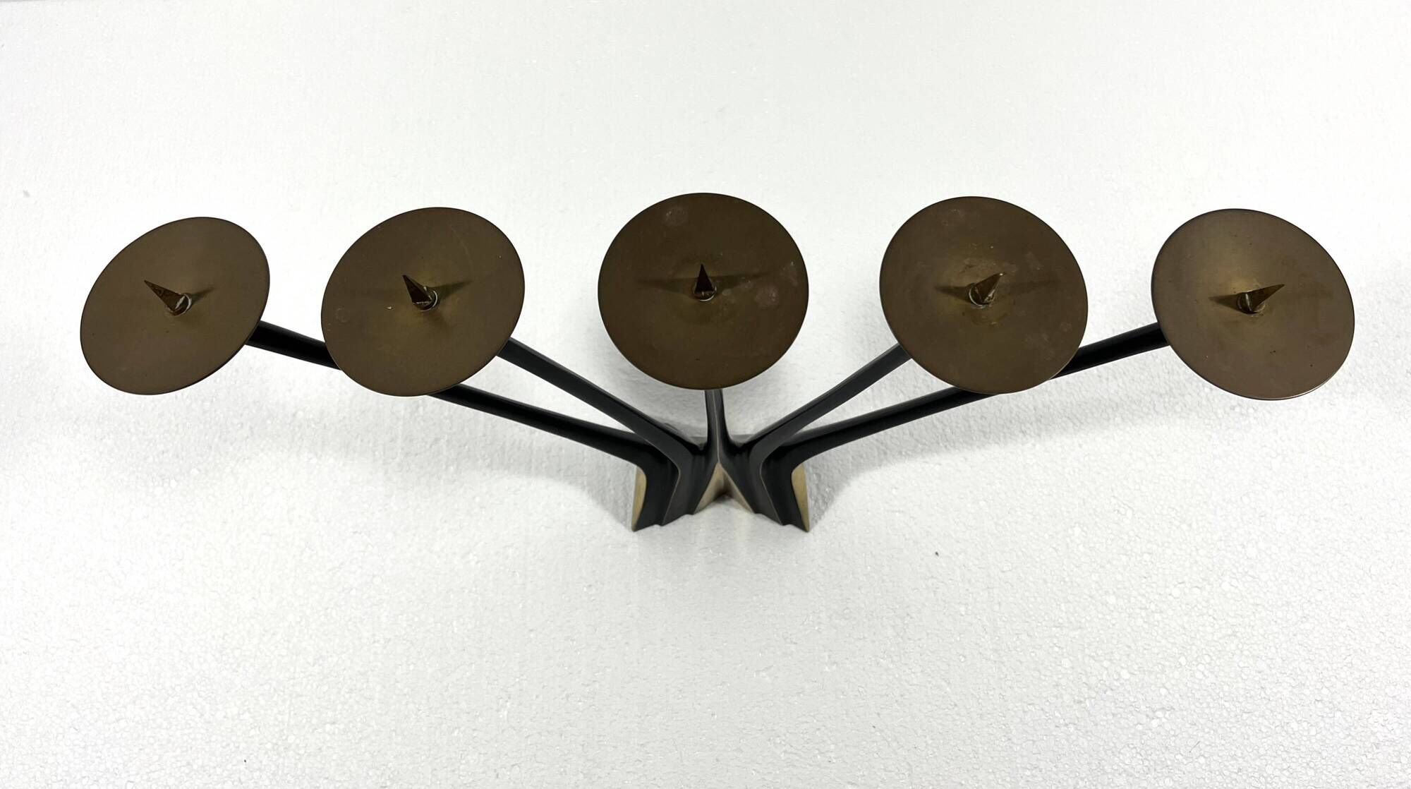 Large bronze candle holder by Klaus Ullrich 1950's