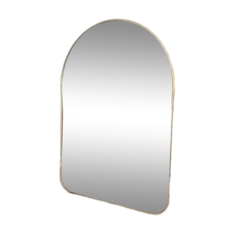 Door Shaped Brass Wall Mirror