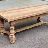 19th century farmhouse table renovated in solid oak 200cm