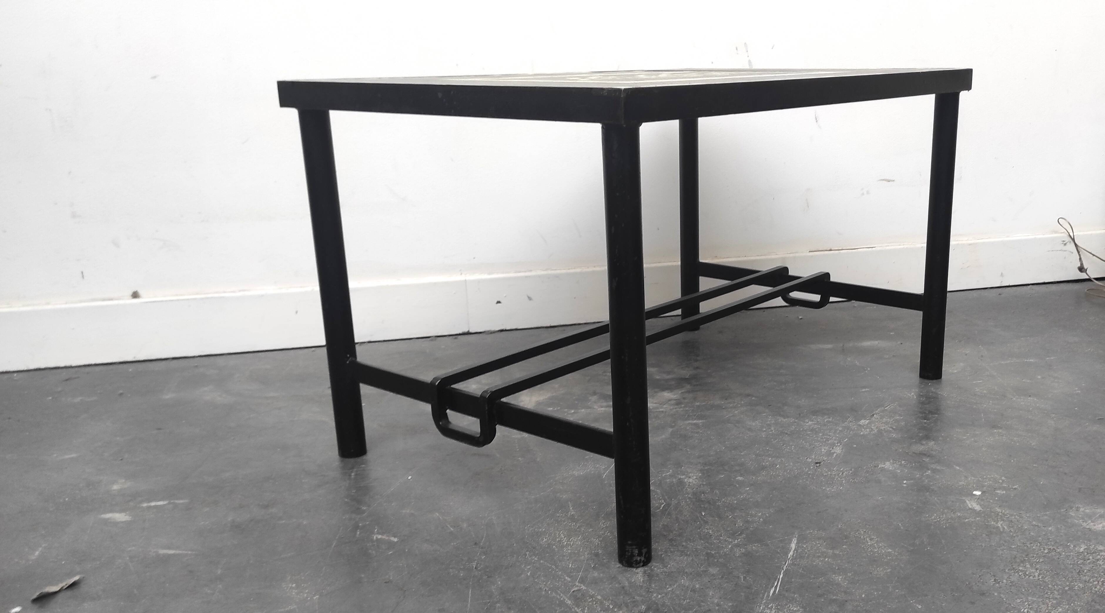 Adnet 1950s Coffee Table