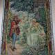 Antique French Aubusson Tapestry with Romantic Scene