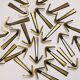 21x Crochet Mural Double in Brass Midcentury by Herta Baller, Vienna, Austria, 1950s