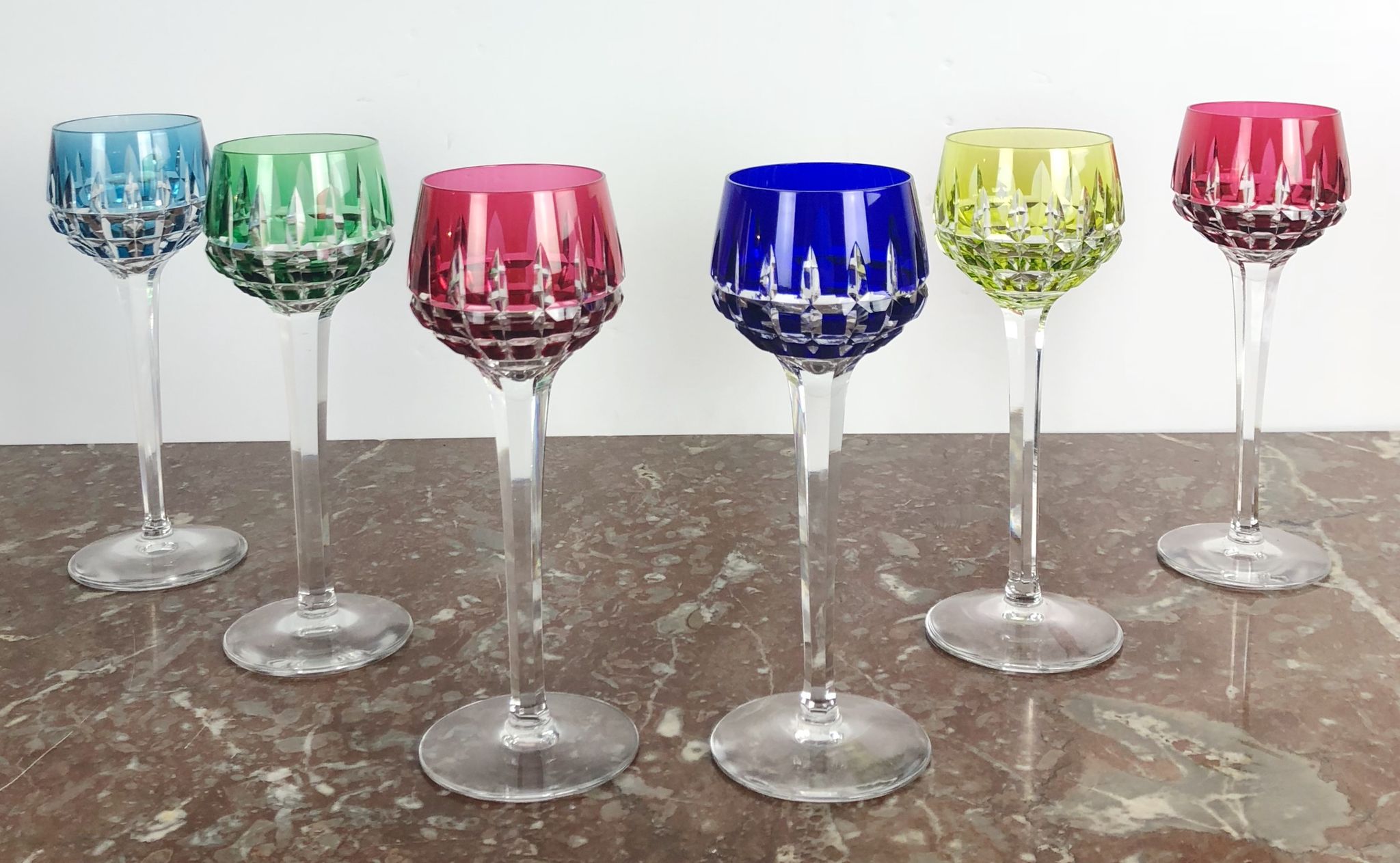 Set of 6 Saint Louis wine glasses