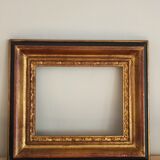 Cadre doré style barbizon en bois