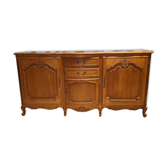 Louis XV light oak sideboard