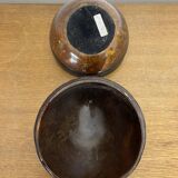 Antique Coconut Ice Bucket 50s Vintage