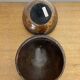 Antique Coconut Ice Bucket 50s Vintage
