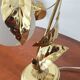 lampe vintage feuilles dorées