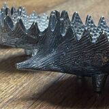 Walter Bosse / Herta Baller — Patinated brass - 4 nesting hedgehogs - 195