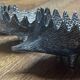Walter Bosse / Herta Baller — Patinated brass - 4 nesting hedgehogs - 195