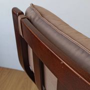 Genega Møbler leather armchair, Denmark, 1960s.