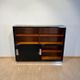 Vintage Bauhaus Office Cabinet in Black Lacquer and Mahogany, 1930