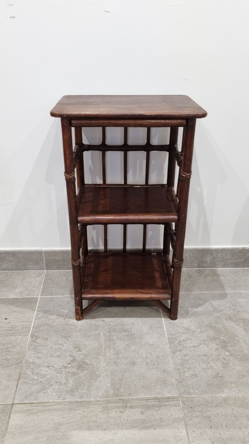 Rattan bedside table