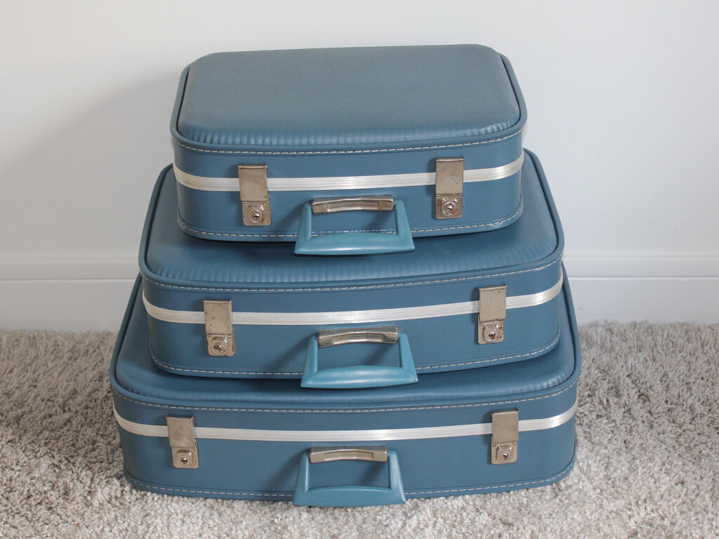 Valises gigognes d'hôtesse de l'air des années 60