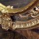 Miroir ovale vintage de style Rococo Louis XV