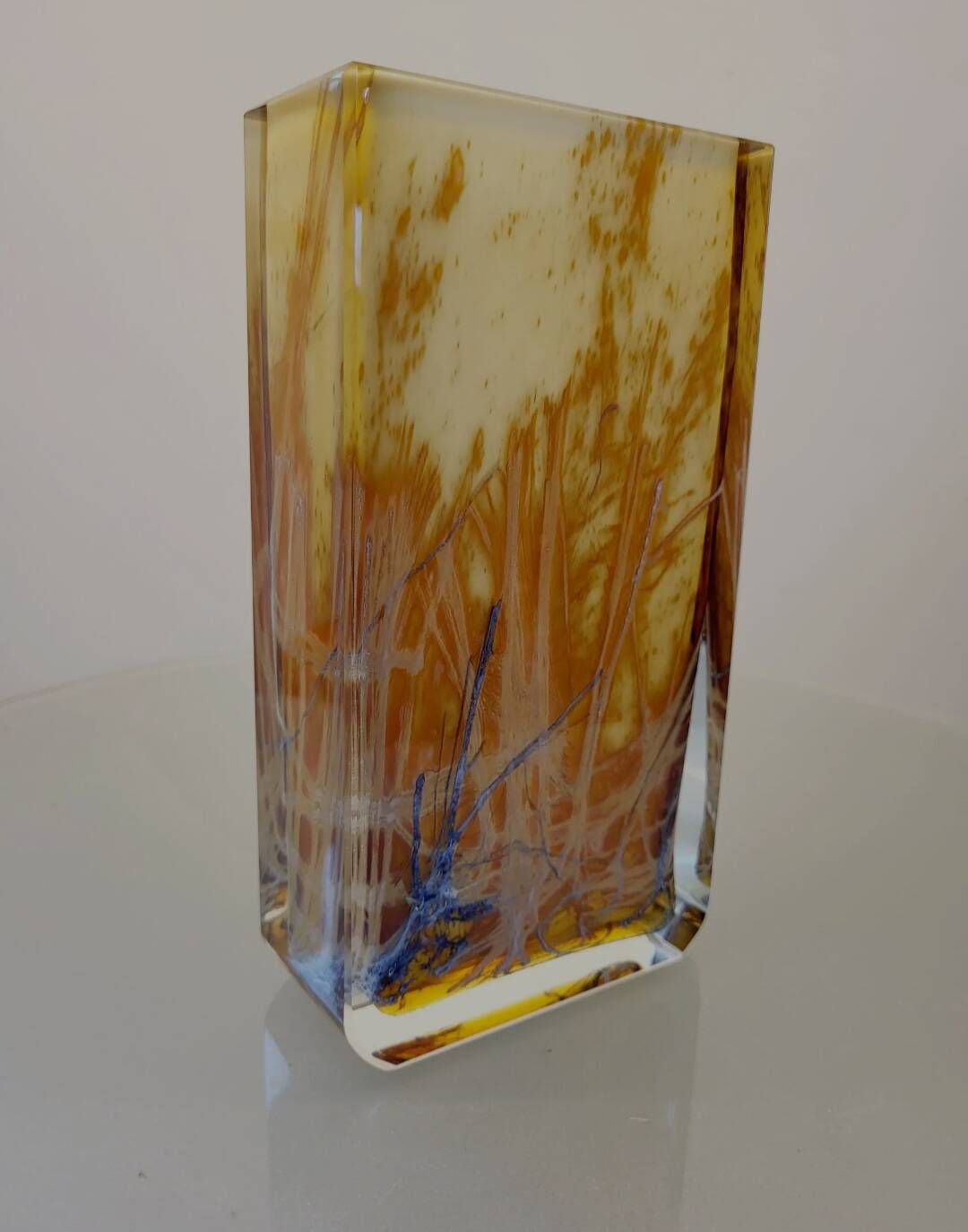 Exbor glassen vaas, Milieu du siècle, Pavel Hlava Tsjechië, jaren 1960