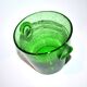 Vintage Biot Green Bubble Glass Ice Bucket - 13cm Ice Cream Pot Vase