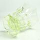 Art Deco vase, uranium glass, Poland, 1930s