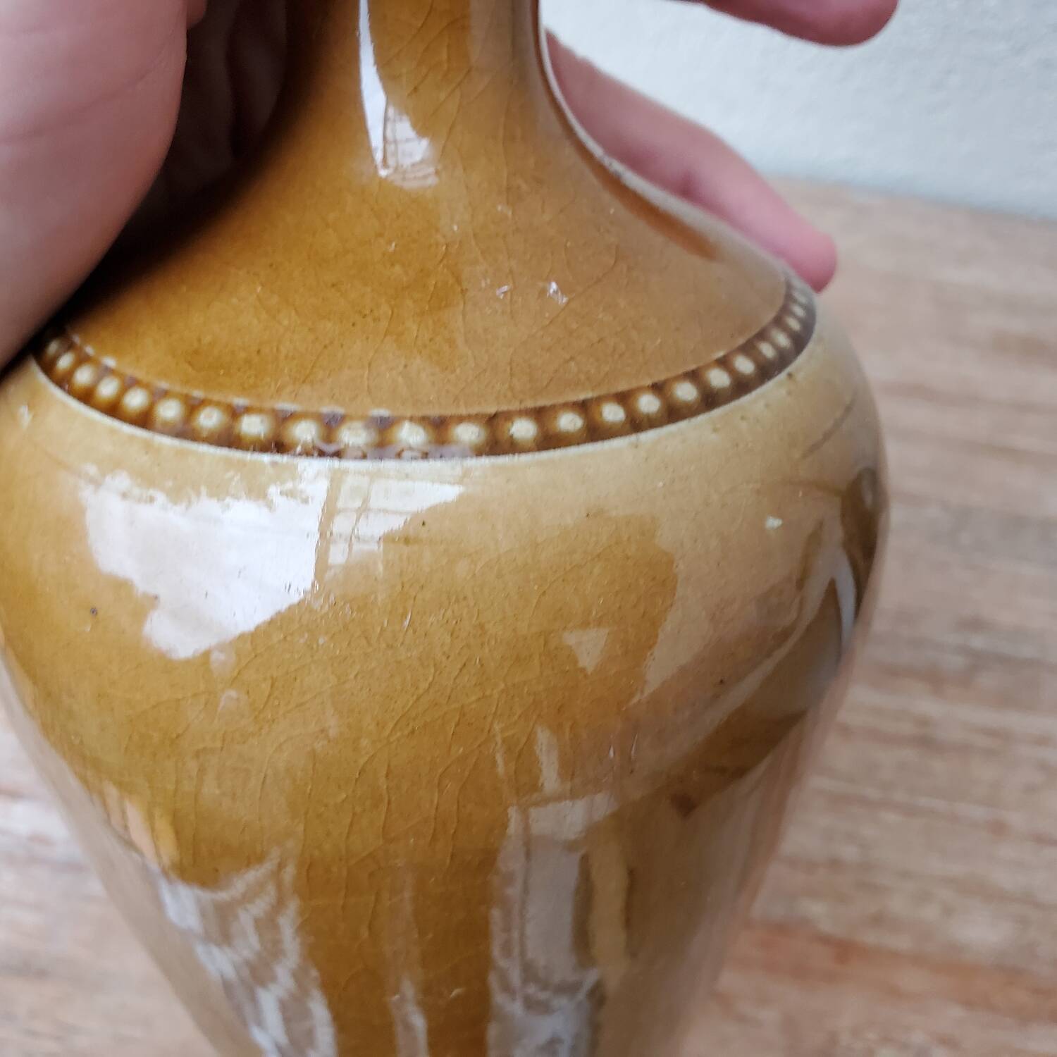 Pont-des-Vernes sandstone bottle signed