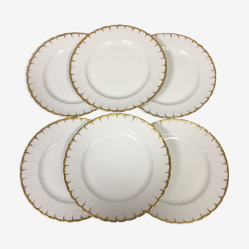 6 assiettes plates bernardaud limoges modèle neuilly