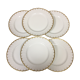 6 flat plates bernardaud limoges model neuilly