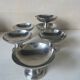 6 stainless steel dessert bowls, 1970s