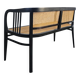 Vienna Secession beech canapé with cane seat and backrest.