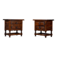 Spanish nightstands in walnut - Spain 1900s