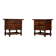 Spanish nightstands in walnut - Spain 1900s