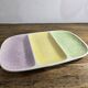 Dish from the Gien earthenware factory with 3 compartments