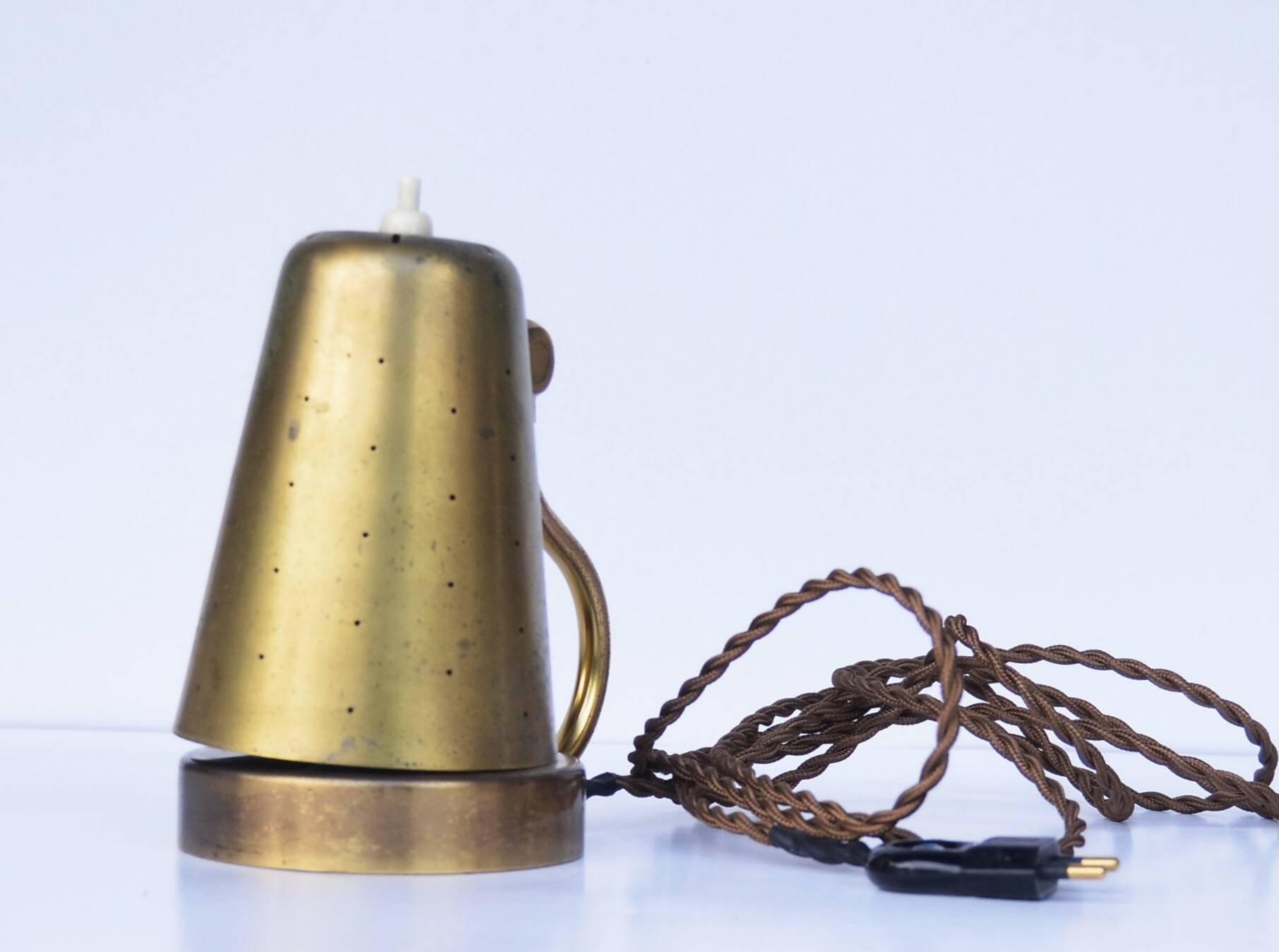 Karl Boréns for Borås Sweden, 1950s Desk Lamp made in Brass