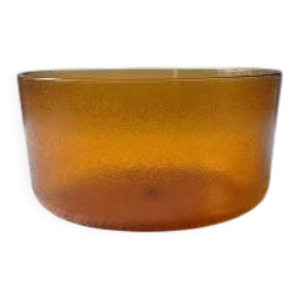 Saladier vintage en verre trempé