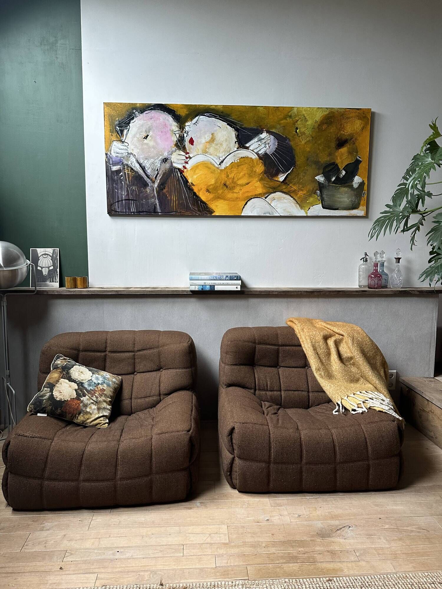 Pair of "Kashima" armchairs for Ligne Roset by Michel Ducaroy, 1970