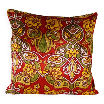 Vintage velvet cushion cover 51x51 cm