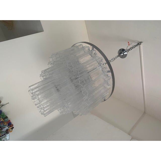 Sputnik chandelier in Murano glass, Mazzega style,