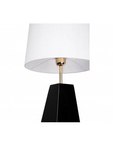Lamp with silk lampshade