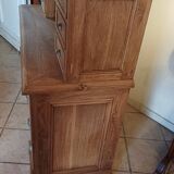 Antique desk with 15 drawers, professional furniture.