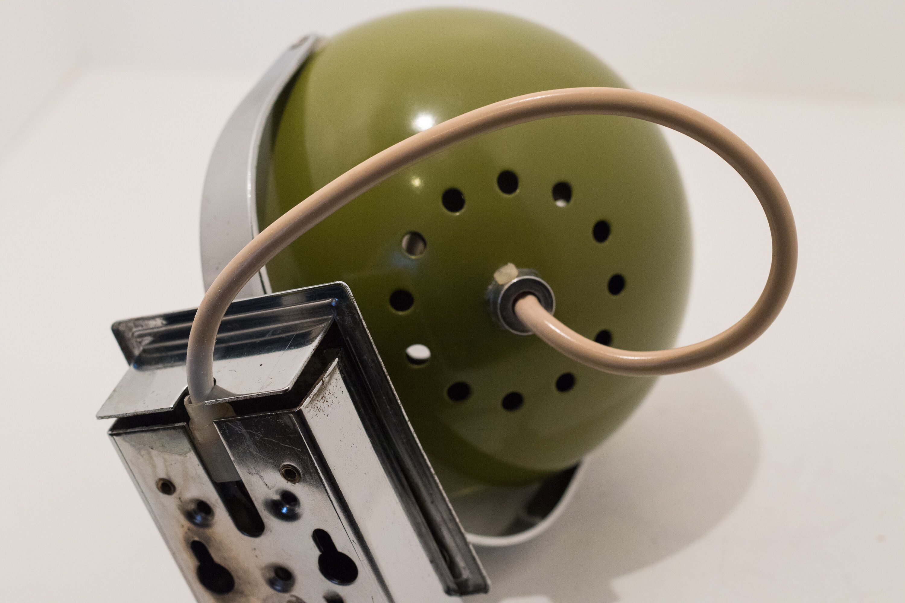 Pair of eyes ball "space age" wall lamp made in italy