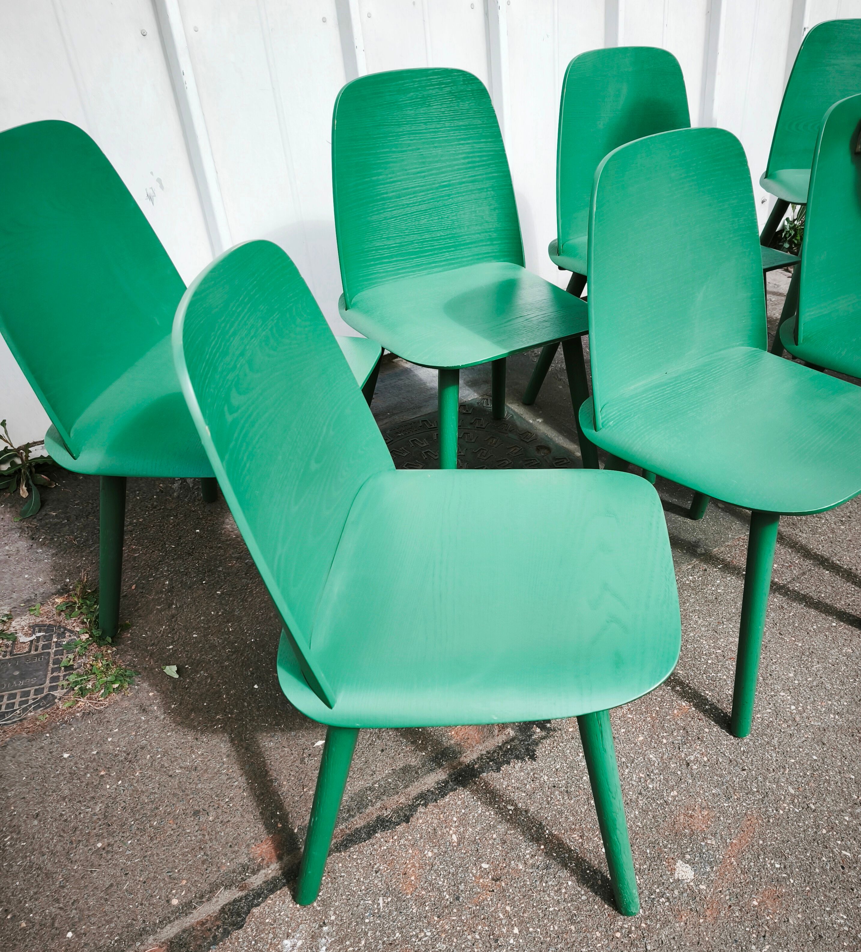 Suite de 8 chaises Nerd Chair, Muuto