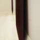 Mirror in mahogany frame, Italian design, 1970s, production: Italy