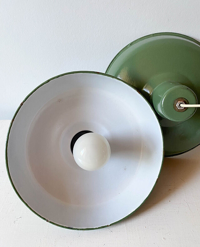 Industrial hanging khaki metal
