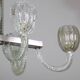 Amazing 6 Light BarovierArt Deco Chandelier, "Bullicante" Glass Murano, 194