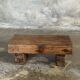 Small stool, accent stool in solid blond teak wabi-sabi L30 W8.5 H6.