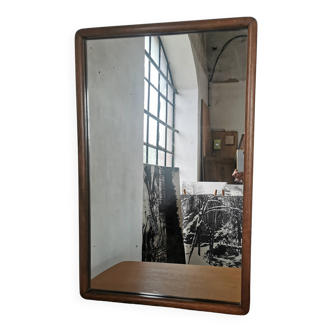 Miroir scandinave en acajou