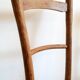 Bistro table and its two 1950s chairs