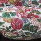 Old flowery sofa in feather