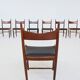 H. Vestervig Eriksen set of nine dining chairs rosewood Tromborg Denmark 1960