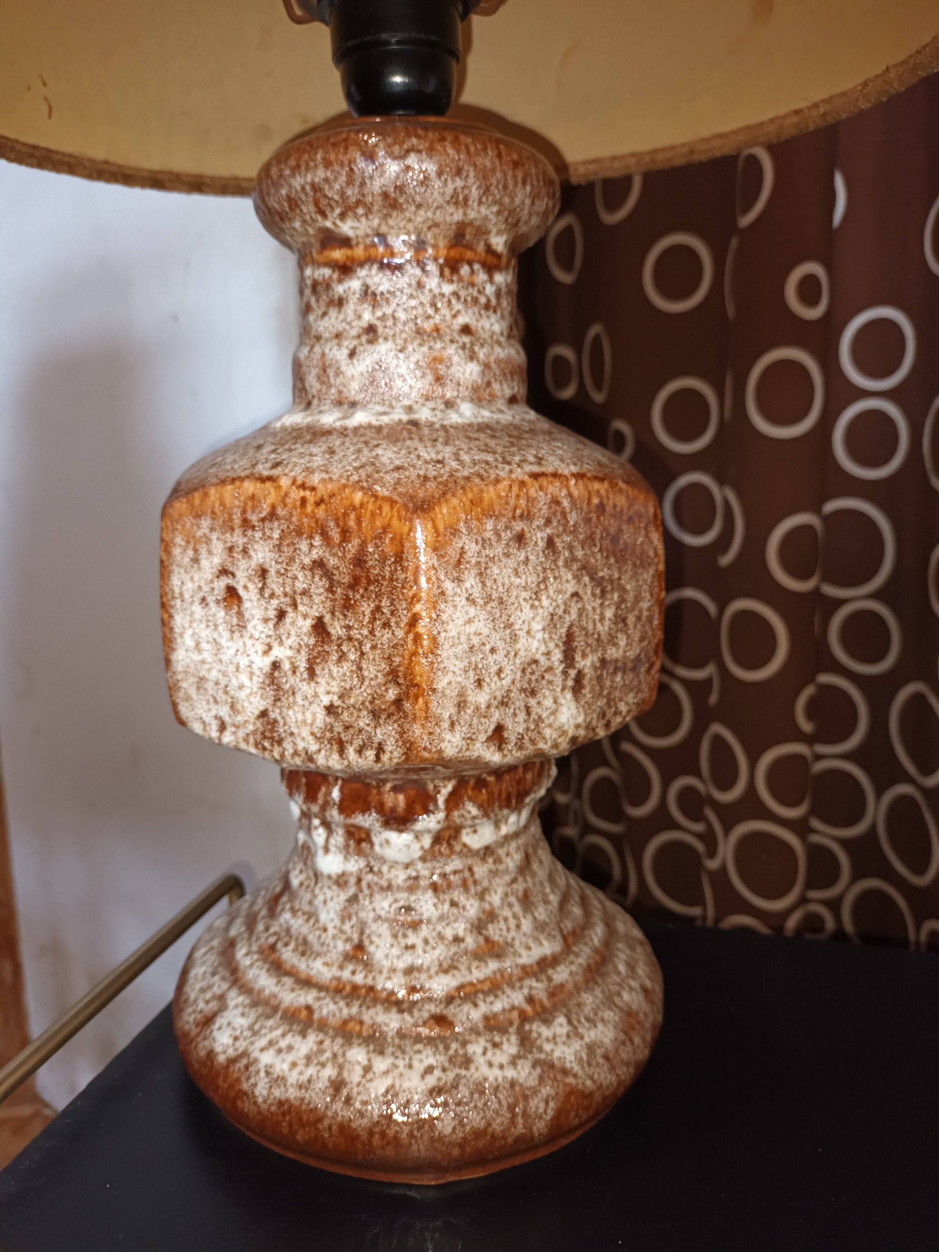 Fat Lava ceramic lamp